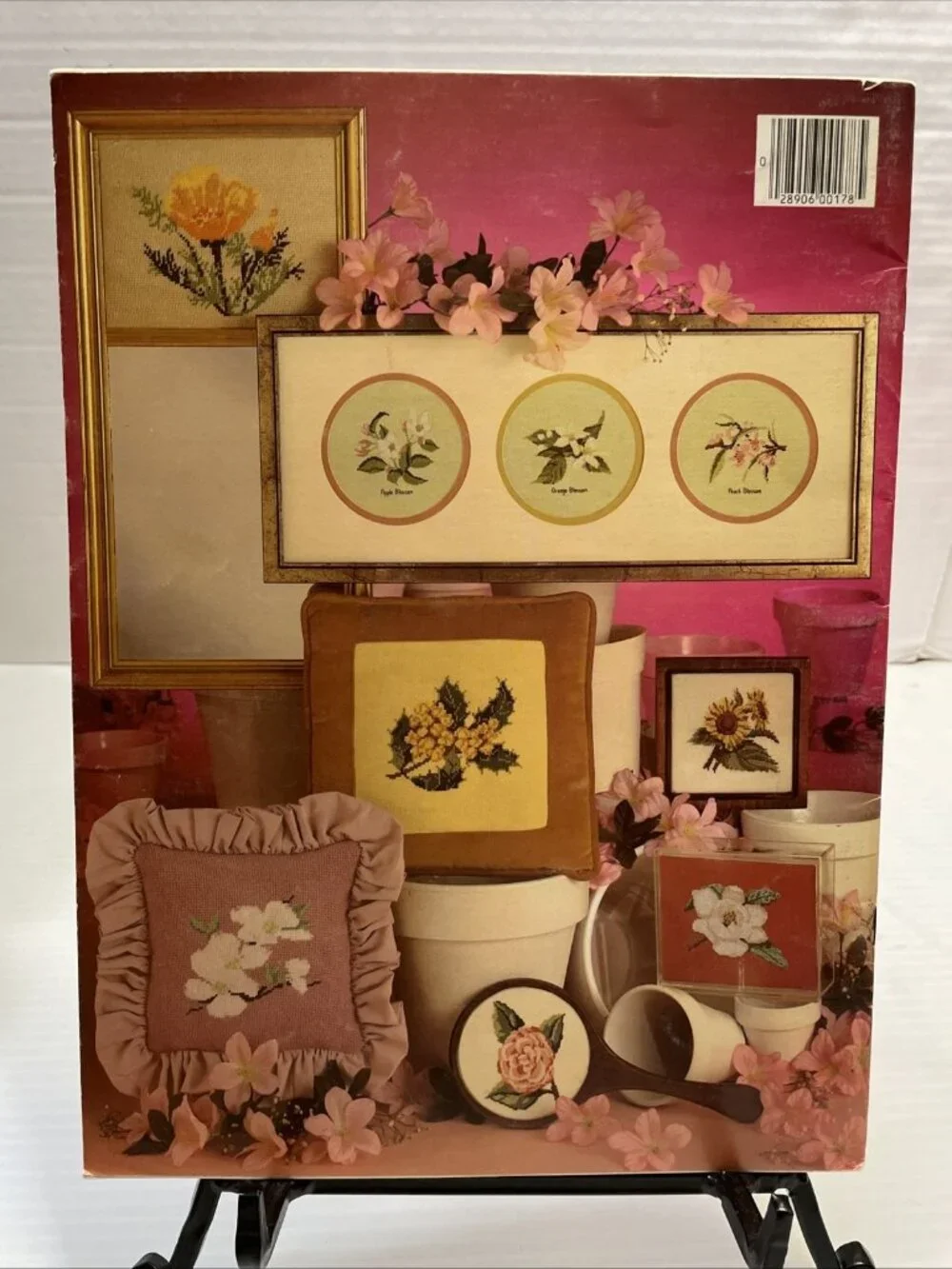 Leisure Arts State Flowers 1980 Counted Cross Stitch Booklet 178 - EUC